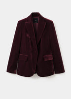Blazer Velours Structuré