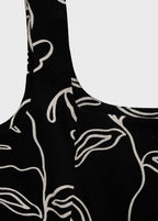 Gilet De Costume En Lin Imprimé À Fleurs
