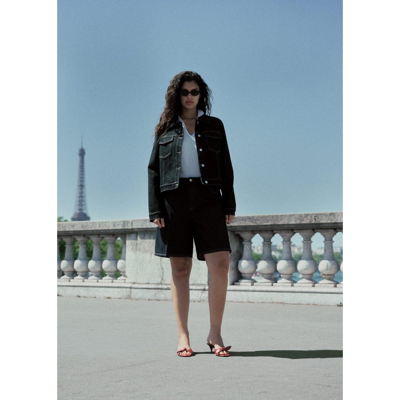 Bermuda Shorts Camilla - Open Blue