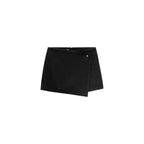 Short Skort - Black Denim