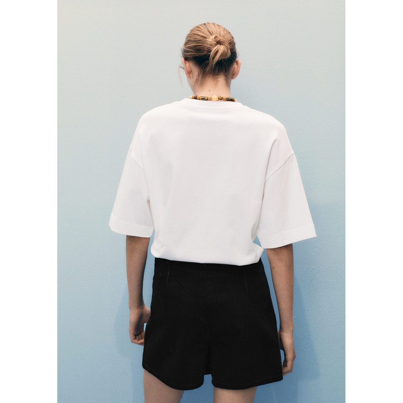 Short Skort - Black Denim