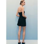 Short En Jean Droit Taille Haute