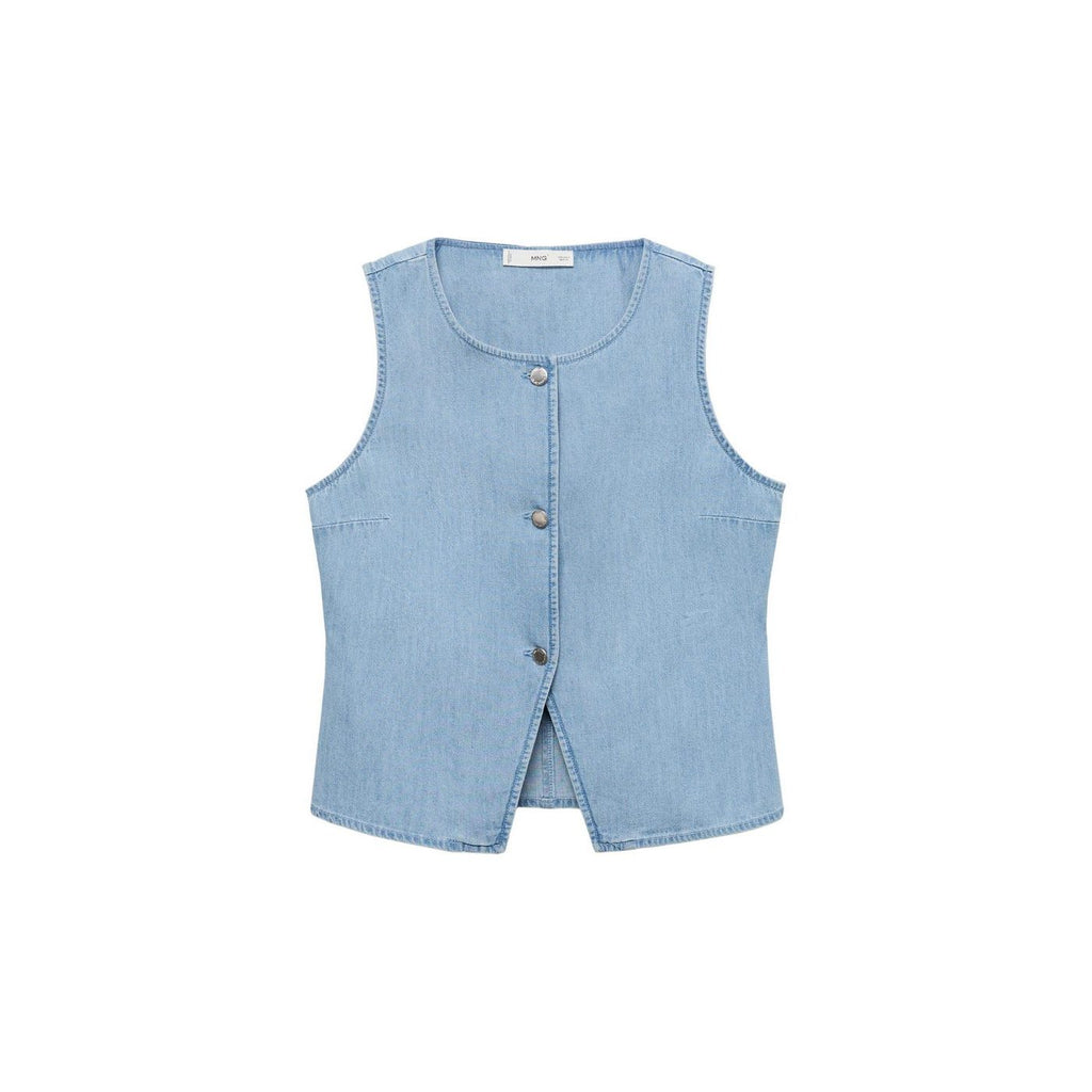 Gilet En Jean Boutons