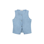 Gilet En Jean Boutons