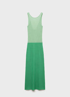 Robe Longue En Crochet Bicolore