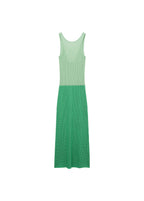 Robe Longue En Crochet Bicolore