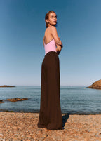 Pantalon Lin Taille Élastique