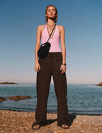 Pantalon Lin Taille Élastique
