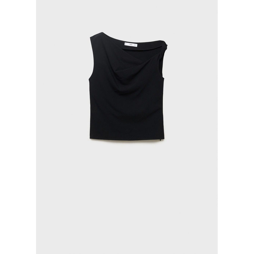 Top Asymétrique À Bretelle Drapé