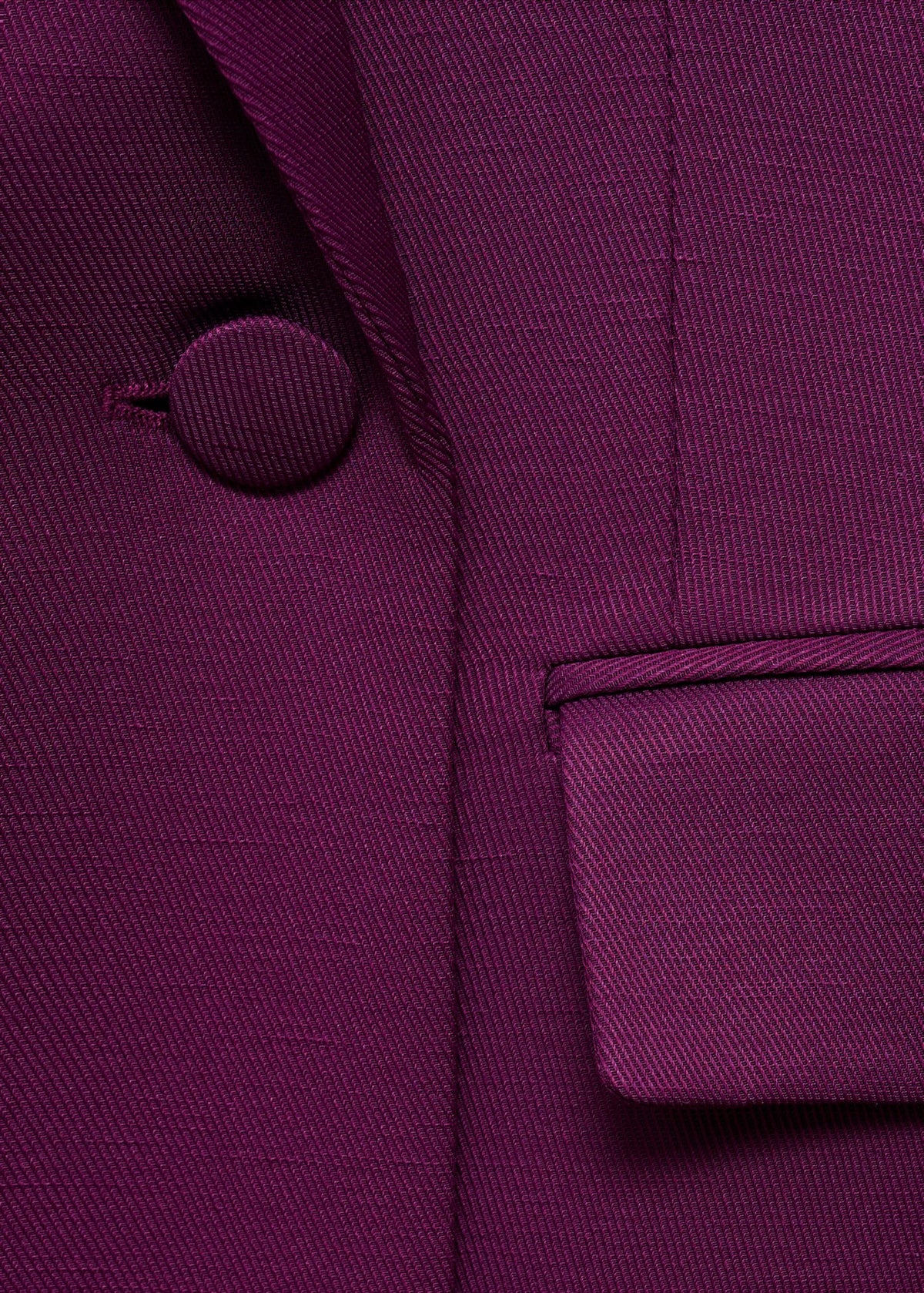 Double-Breasted Linen-Blend Suit Blazer