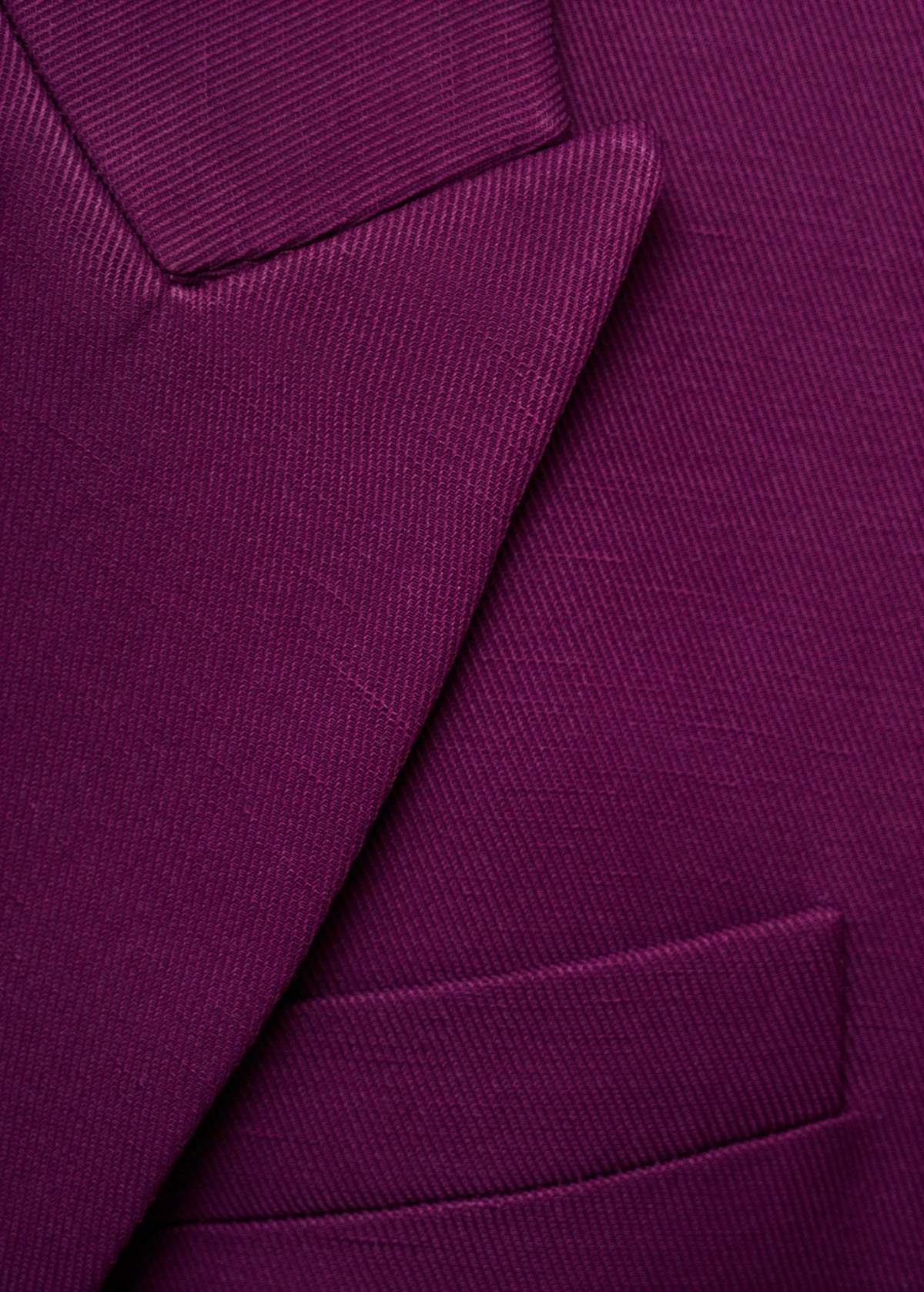 Double-Breasted Linen-Blend Suit Blazer
