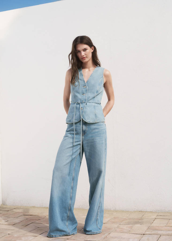 Gilet En Jean Boutons