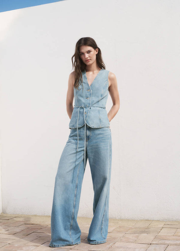 Gilet En Jean Boutons