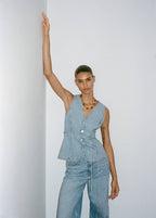 Gilet En Jean Boutons
