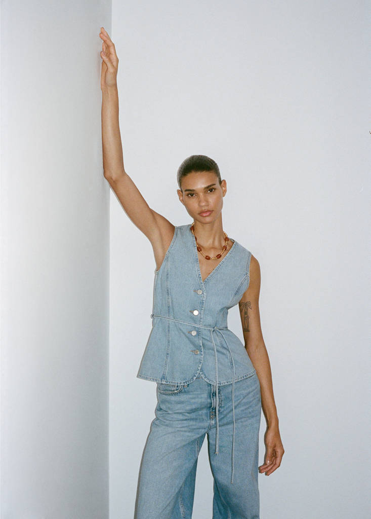 Gilet En Jean Boutons