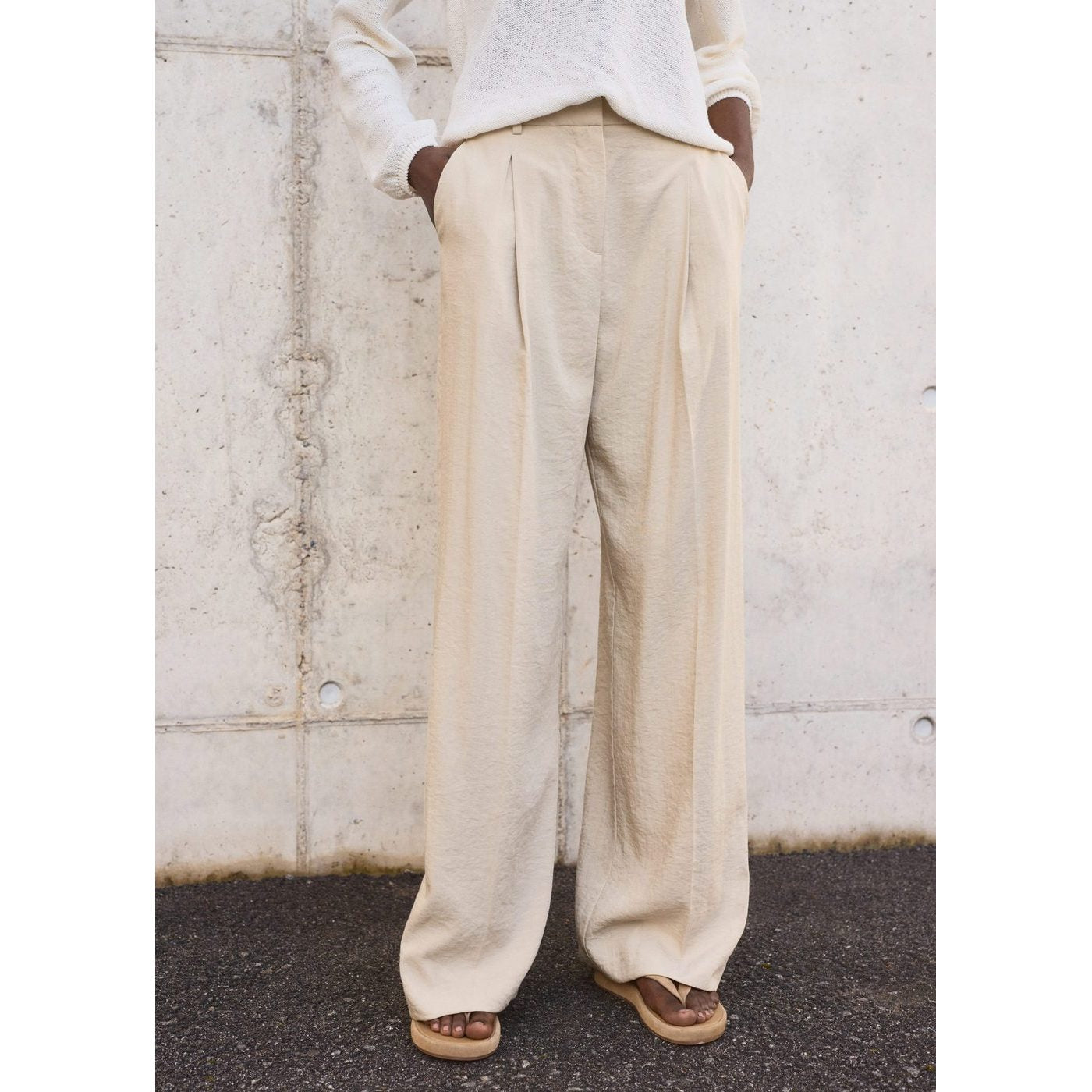 Pantalon Carla - Light/Pastel Grey