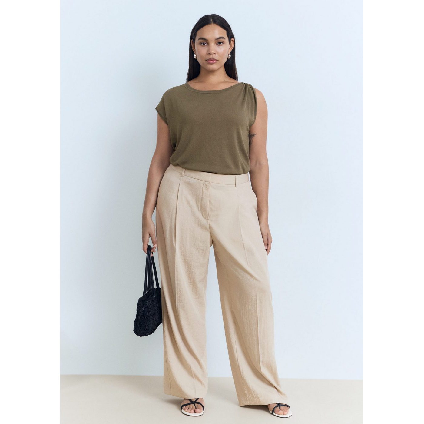 Pantalon Carla - Light/Pastel Grey