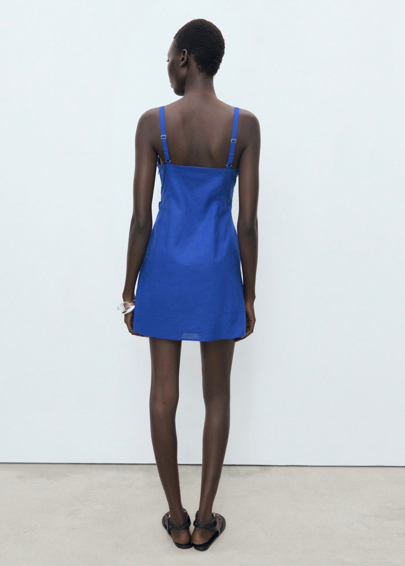 Robe En Lin Drapé