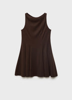 Robe Plissée Et Évasée