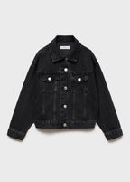Blouson Alice Denim Noir - Fille