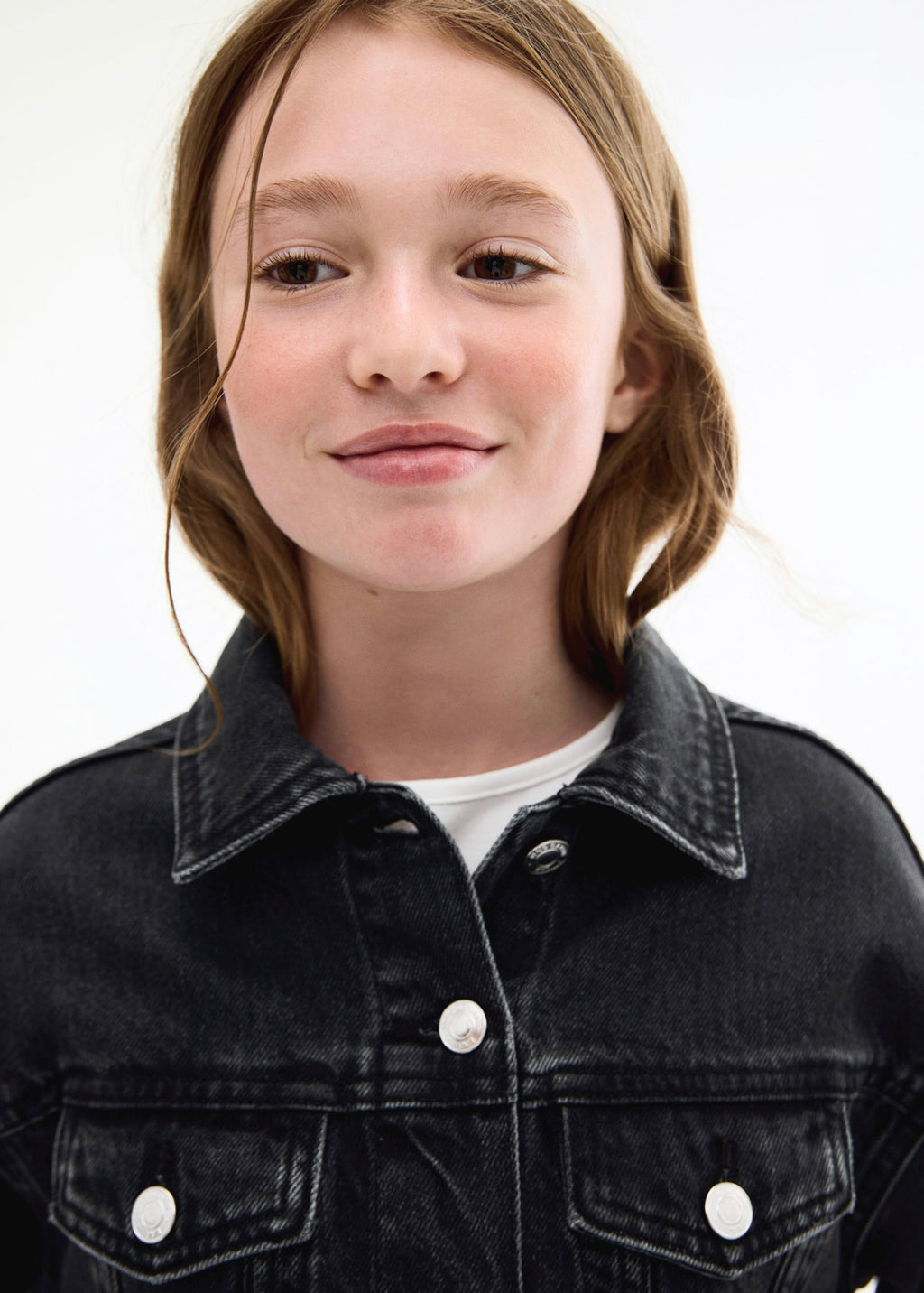 Blouson Alice Denim Noir - Fille