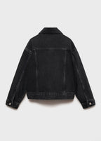 Blouson Alice Denim Noir - Fille
