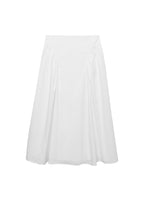 Jupe Midi Coton À Fronces