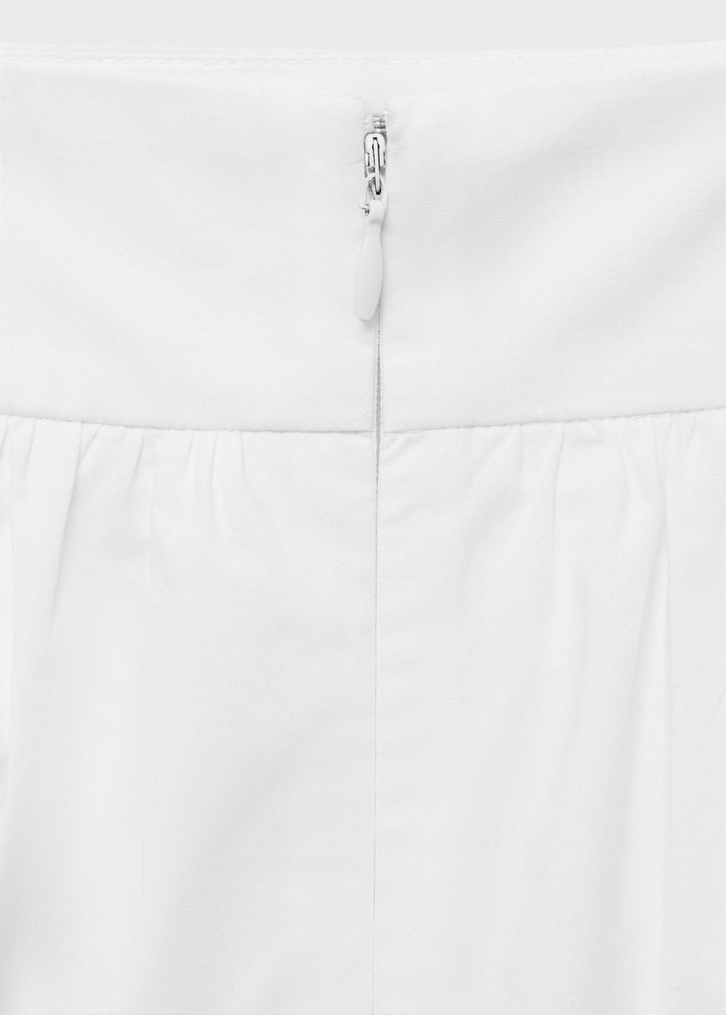 Jupe Midi Coton À Fronces