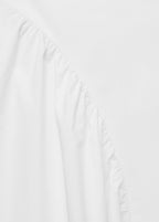 Jupe Midi Coton À Fronces