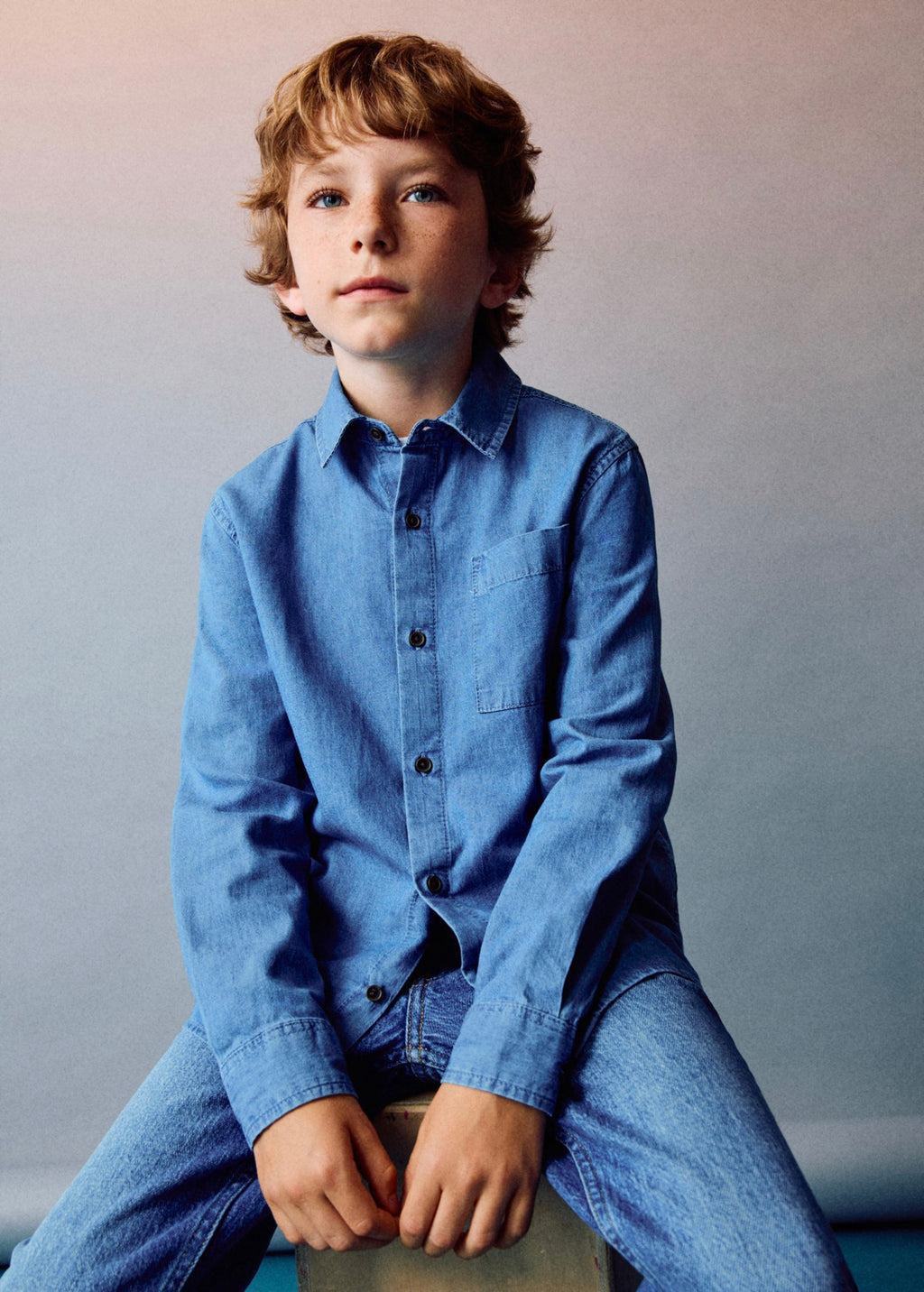 Chemise Toni Bleu Marine - Garçon