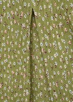 Robe Imprimée Fente Latérale