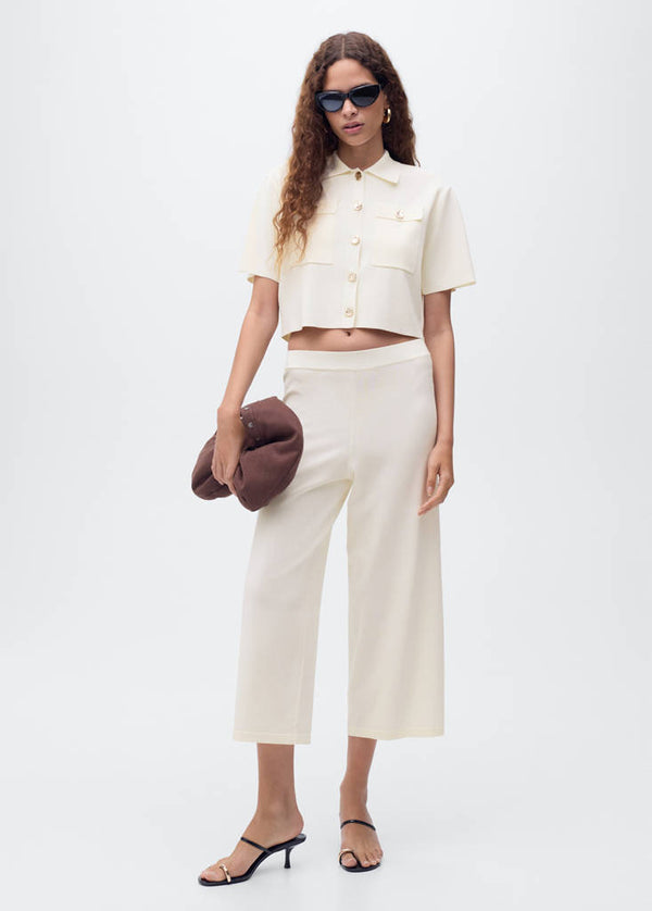 Pantalon Crop Maille
