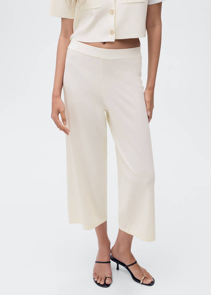 Pantalon Crop Maille