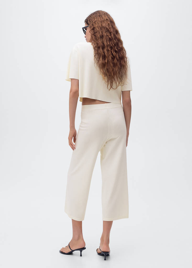 Pantalon Crop Maille