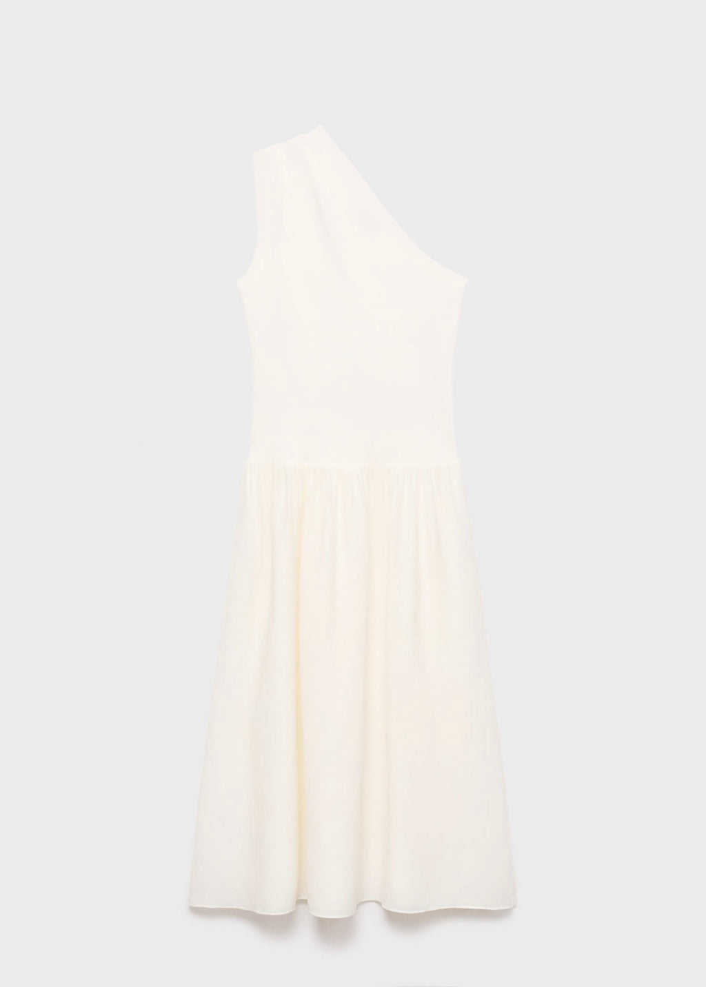 Robe Tissu Combiné Asymétrique