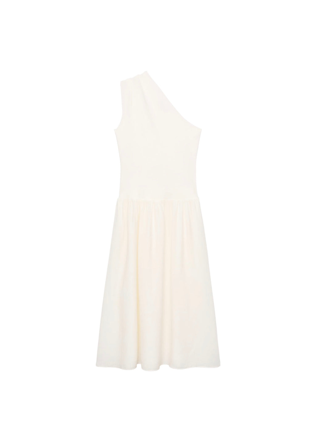 Robe Tissu Combiné Asymétrique