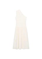 Robe Tissu Combiné Asymétrique