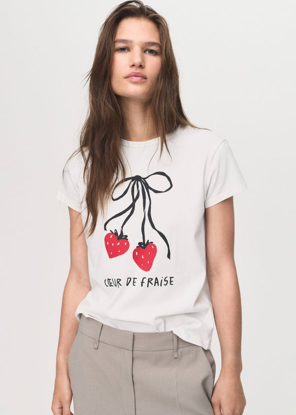 T-Shirt In Cotone Stampata