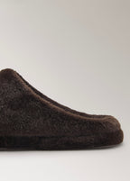 Sabot En Fourrure Avec Détails De Couture