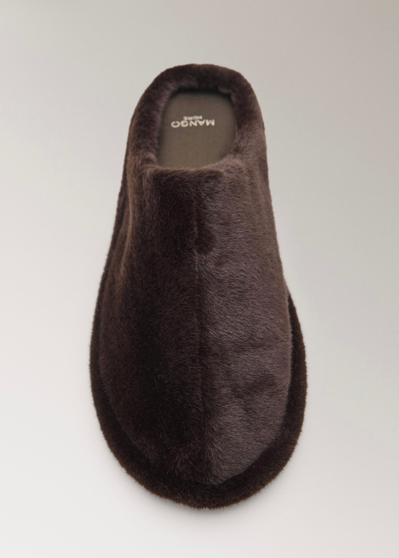 Sabot En Fourrure Avec Détails De Couture