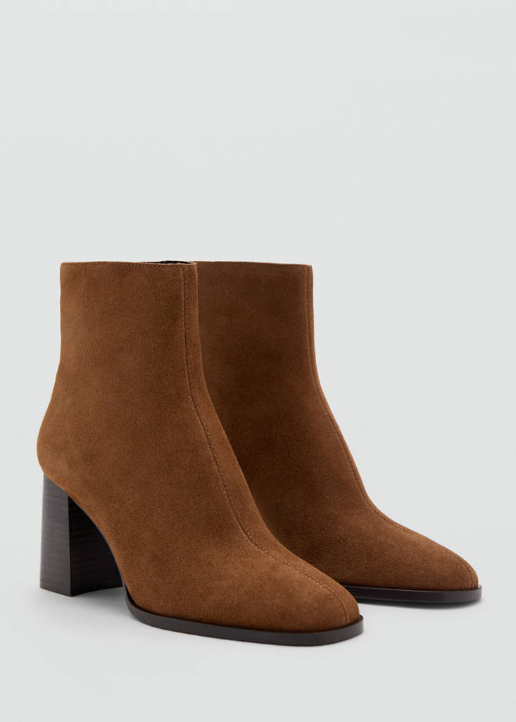 Bottines Suède Talon Bloc
