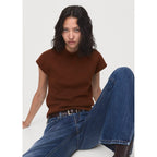 Pull-Over Maille Fine Manches Courtes