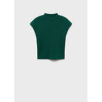 Fine-Knit Short-Sleeved Jumper