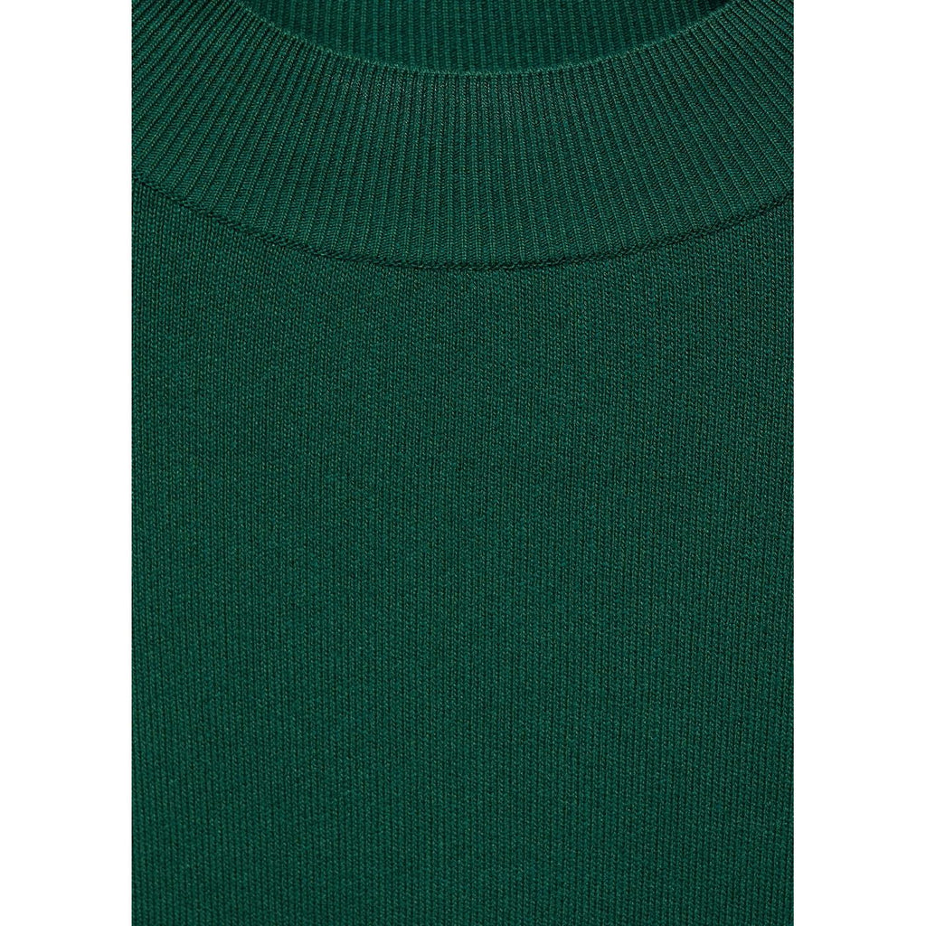 Fine-Knit Short-Sleeved Jumper
