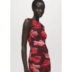 Asymmetric Floral Dress