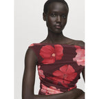 Asymmetric Floral Dress
