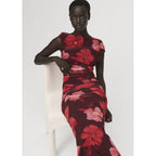 Asymmetric Floral Dress