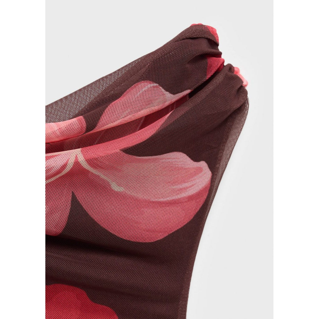 Asymmetric Floral Dress