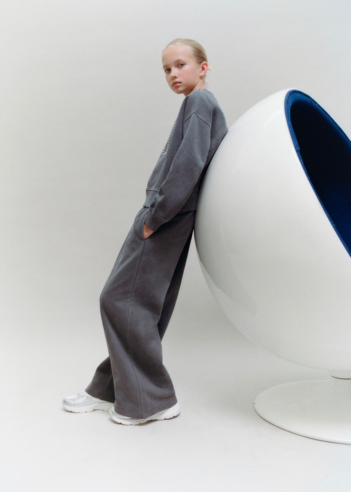 Pantalon Nyset Gris Anthracite - Fille