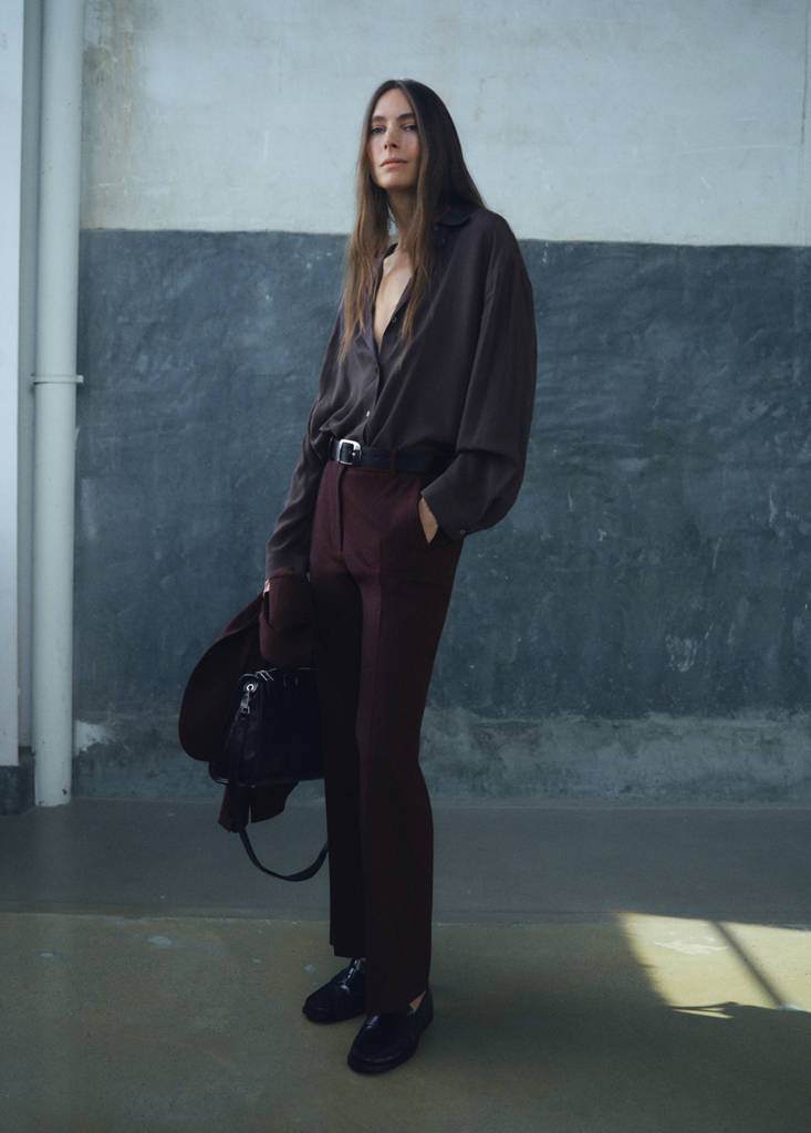 Pantalon De Tailleur Droit
